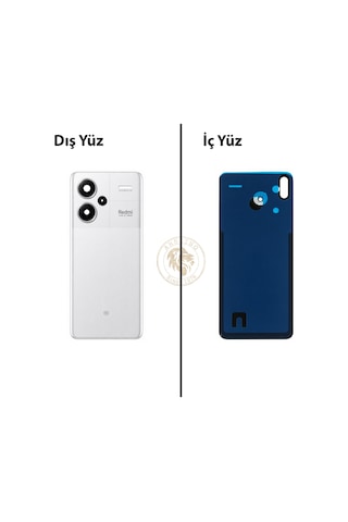 Xiaomi Redmi Note 13 Pro Plus 5g - Lensli Ay Işığı Beyazı Arka Pil Kapağı Batarya Kapağı Back Cover Çok Renkli