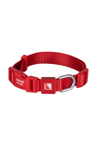 Swissplus Urban Paws Köpek Tasması Crimson Red Ayarlanabilir, Dayanıklı, Hafif-15mm Kırmızı