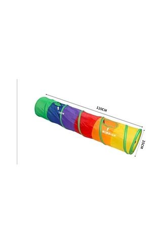 Bezos Katlanabilir Gökkuşağı Düz Kedi Oyun Tüneli 120 Cm X 25 Cm 22
