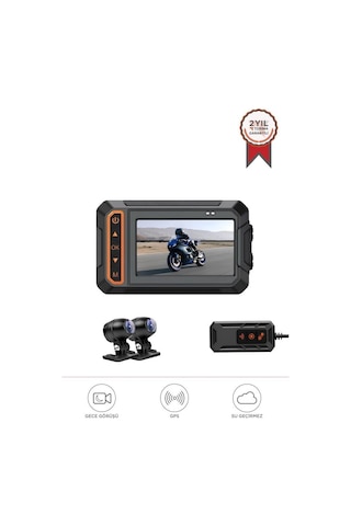 Torima M5f Ultra Hd Wifi Panaromik Aksiyon Kamerası Motosiklet Gözetleme Kamerası Siyah