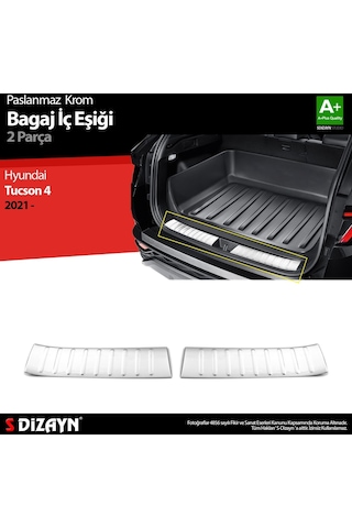 S-Dizayn  Hyundai Tucson 4 Krom Bagaj İç Eşiği 2021 Üzeri