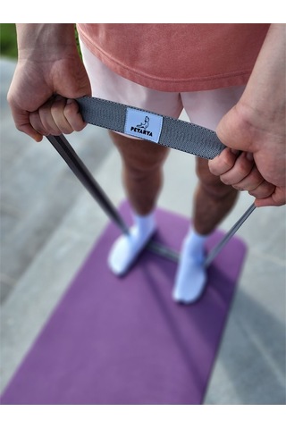 Esnek Dokuma Gri Uzun Direnç Bandı Gri