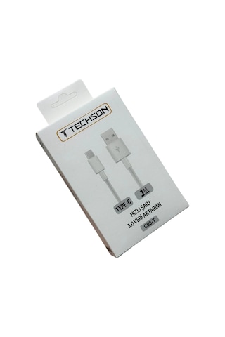 Techson Type-c 2.4a Hızlı Şarj Kablo Usb 3.0 Veri Aktarımı 1m C08-t