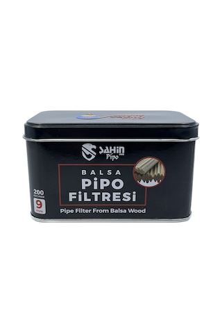 Şahin Pipo 9mm Balsa Ağacı Pipo Filtresi - 200 Adet Ekonomik Paket
