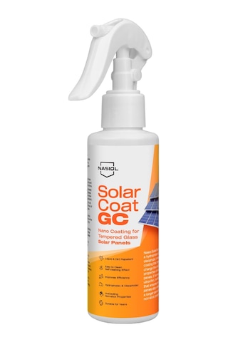 Nasiol Solarcoat Gc Temperli Cam Güneş Panelleri İçin Gelişmiş Nano Kaplama-150ml