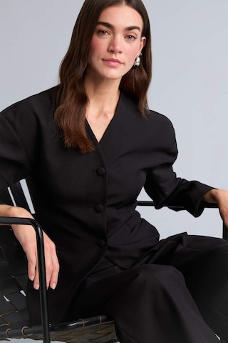 Defacto Fıtted V Yaka Krep Blazer Ceket H0904ax26smbk81 Siyah-bk81