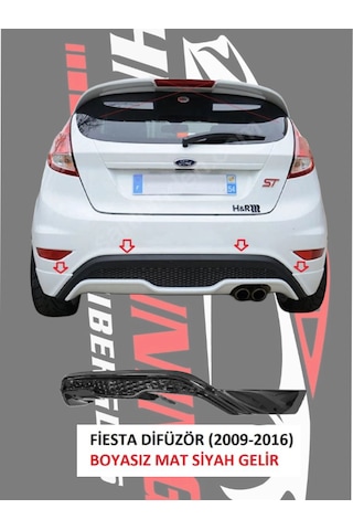 Ford Fiesta Arka Difüzörlü Ek Ford Fiesta Arka Difüzörlü Ek