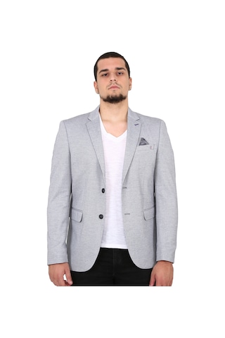 Sposo 5131 Iki Düğme Tek Yırtmaç Dar Kalıp Büyük Beden Blazer Ceket(372290852)