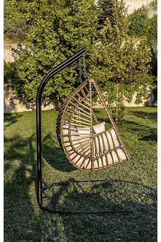 Btk Concept Legend Çift Kişilik Rattan Salıncak Kahverengi