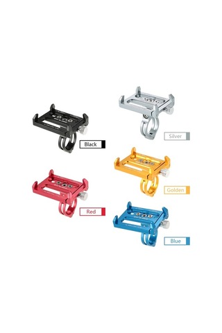 Fortunelane Al6063 Aluminyum Bisiklet Telefon Tutucu, 3.5-6.2 İnç Uyumlu, Kolye/gövde Kurulum, Siyah Siyah