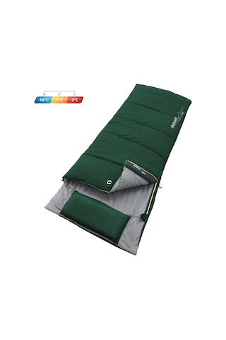 Outwell Freeway Single -16 C Geniş Uyku Tulumu Gri - Yeşil