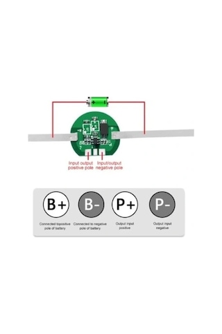 1s 3.2v 4.5a Lifepo4 Bms Batarya Koruyucu Balans Devresi