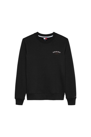 Tommy Hilfiger Kadın Tjw Regular Dollar Stacks Crew Ext Siyah Sweatshirt-12754 Siyah