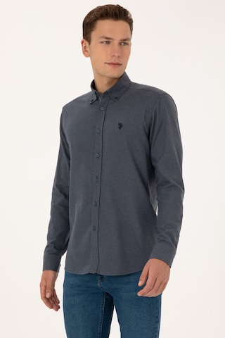 U.s. Polo Assn. Erkek Açık Lacivert Gömlek Desenli 50308554-vr059 Acık Lacıvert