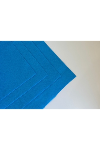 Mavi Renk Metrelik Ince Keçe Kumaş Keçe 1 Mm Aktivite Keçesi Renkli Keçe 1 Metre 100 Cm X 100 Cm