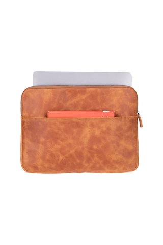 Torıno Tuscan Tan Super Slim 14inç Laptop / Apple Uyumlu MacBook Kılıf Kahverengi