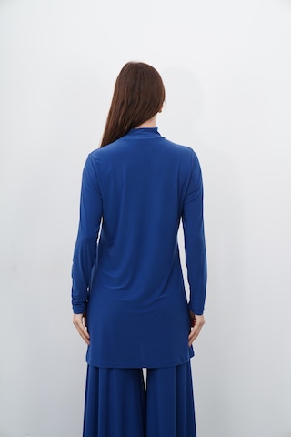 Penyebizden Dik Yaka Sandy Tunik-indigo Mavi