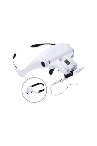 Honeybeeshop Hotu Beyaz 5 Lensli Bas Feneri Endustri Led Isik Yuksek Cozunurluklu Gorus Rahat Tasarim 3xaaa Piller Dahil Degil