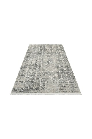 Grey Natural Overdyed Yumuşak İpeksi Tuşeli Halı