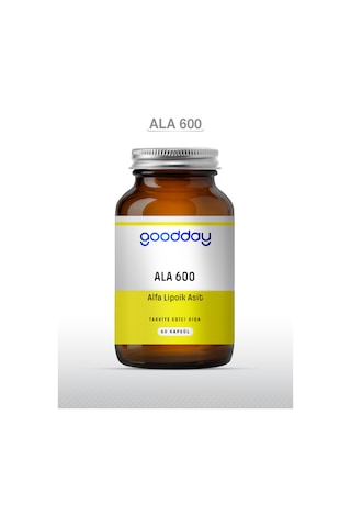 Goodday Alfa Lipoik Asit Ala600 60 Kapsül 2 Adet