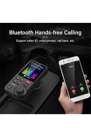 Novahub Bluetooth Araba Mp3 Çalar - Usb Bağlantılı, Hıfı Ses, Yüksek Bas, Eller Serbest Çağrı Fm Vericisi