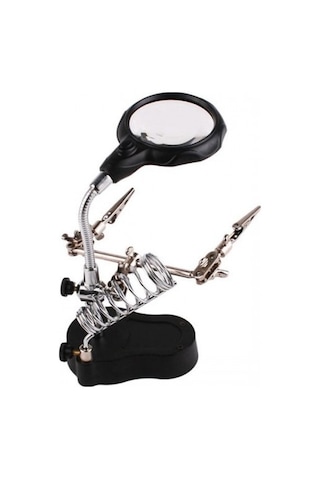 Sline Mg16126A Masa Üstü Ledli Mini Büyüteç Pcb Tutucu