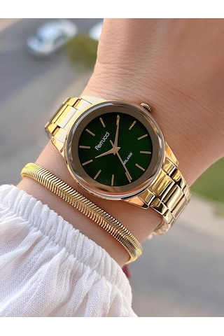 Ferrucci Çelik Kordon 2 Yıl Garantili Yeni Sezon 30 Mt Suya Dayanıklı Kadın Kol Saati B.03412.m08 Sarı