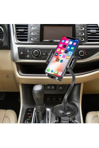 Araç Bardaklık Yeri Telefon Tutucu Ayarlanabilir Kollu Sabitleme