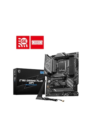 Msı Mb Z790 Gamıng Plus Wıfı Soket 1700 Ddr5 7200mhz Oc Pcı-e Gen5 M.2 Usb3.2 Dp Hdmı 1x2.5g Lan
