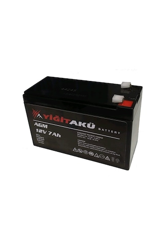 Yiğit Akü 12 V 7Ah Amper Agm Ups Güç Kaynağı Aküsü Pilsan