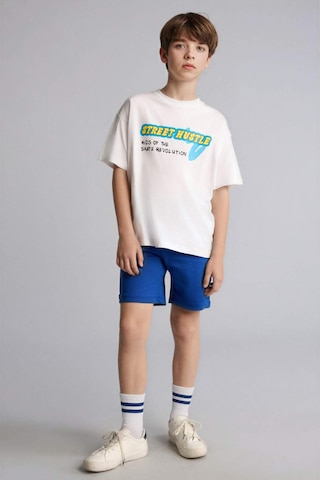 Defacto Oversıze Sweatshirt Kumaşı Şort Erkek Çocuk H2027a826smbe52 Mavi-be52