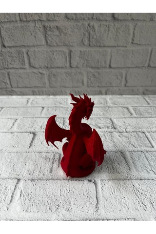 Kırmızı Ejderha Biblo 12 Cm
