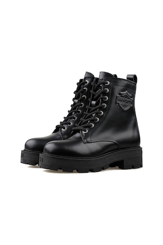 Harley Davidson 026z100057 Carrie Balack Deri Kadın Günlük Bot 026z100057-carrıe-balack-derı Siyah 026z100057-carrıe-balack-derı Siyah