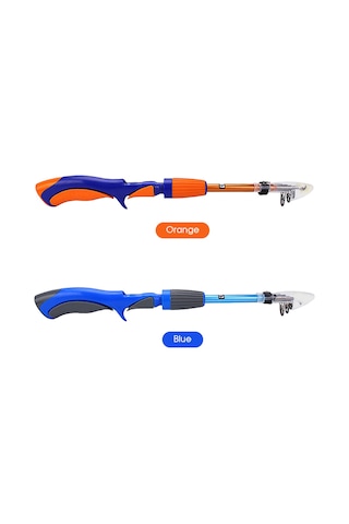 Jeemson Karanlık Mavisi Ergonomik Saplı Karasal Balıkçılık Kamışı, 1.4m Karbon Fiber, Anti-kayma, Dayanıklı Metal Bağlantı, Seramik Rehber Halkası