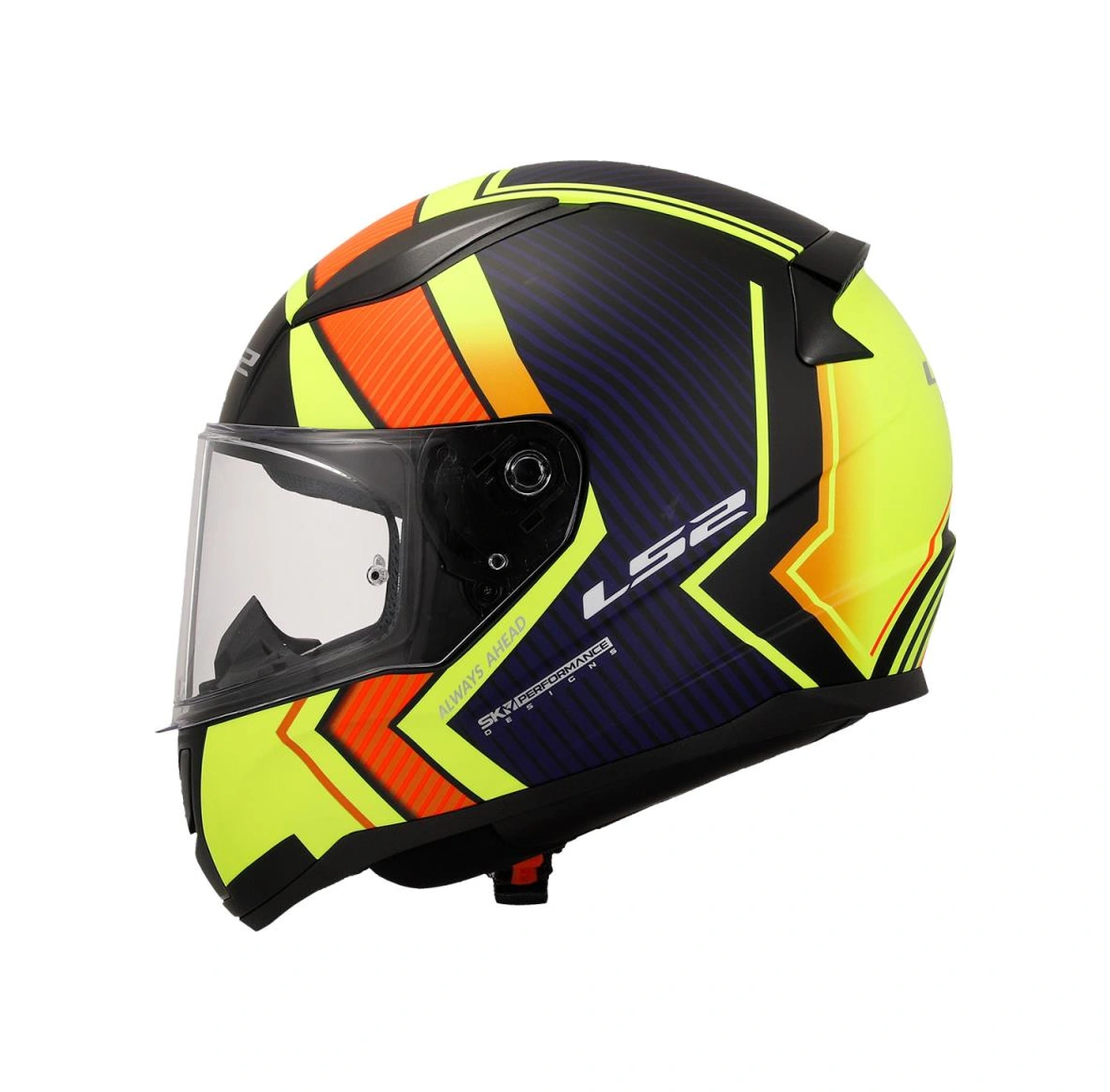 Ls2 Rapıd 2 Extra Mat Neon Sarı-navy Mavi Kask M