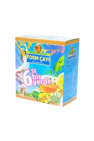 Ege Bitkisel Çayları 6'sı Bir Yerde Bitkisel Form Süzen Poşet Çay 40'lı