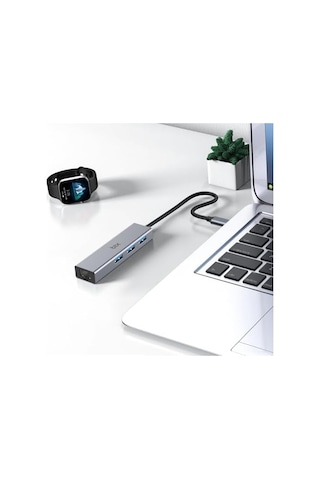 Bxc06hb Type-c&apos Den 3 Bağlantı Noktalı Gigabit Ethernet Usb 3.2 Hub 01