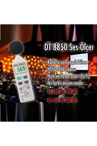 Cem Dt-8850 Gürültü Ve Ses Ölçüm Cihazı