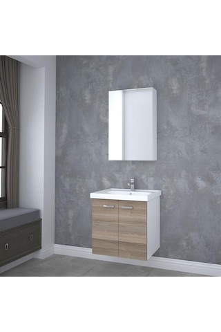 Denko Terra 60 Cm Mdf Banyo Dolabı Takımı Çok Renkli