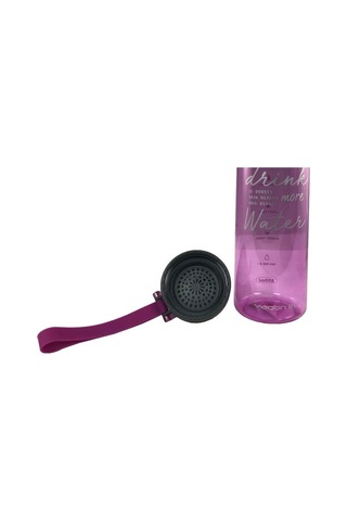 Vagonlife Silikon Askılı Matara Suluk Vidalı Kapak 850 Ml Pembe