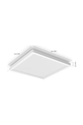 Slim Kare Tavan Paneli, 40x40 Cm Beyaz Renk 01G Taba