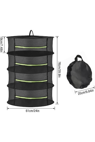 Eternal Luck 4 Seviyeli Bitki Kurutma Filesi Yeşil