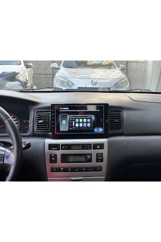 Toyota Corolla Siyah 2002-2006 4gb Ram 64gb Hafıza 8 Çekirdek Carplay Kamera Android Multimedya 9"