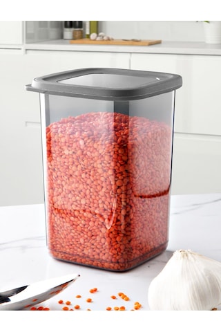 24'lü Orta Boy Set Premium Saklama Kabı Şeffaf - Gri