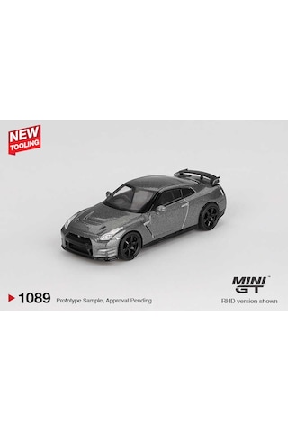 Mini Gt 1:64 Nissan Gt-r 2013 Nismo R35 Crs Dark Metal Gray Diecast Model Araba Gri
