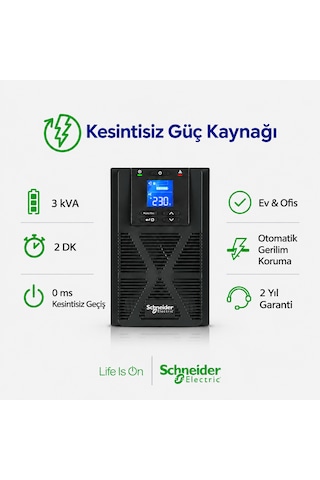 Easy Ups On-line Spm3kı-tr 3000va 2700w 230v Saf Sinüs Kesintisiz Güç Kaynağı - Ups