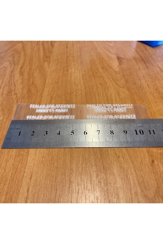 Şişe Kavanoz Emniyet Garanti Bandı 66 Mm Ağız Uyumlu , Şişe Emniyet Bandı X 100 Adet