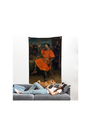 Gustave Courbet - Louis Gueymard Şeytan Robert Rolünde Duvar Örtüsü-7356
