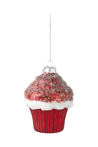 Mudo Home Red Cupcake Ağaç Süsü 10 Cm Sku: Smg8690010213839