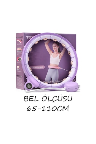 Sayaçlı Hula Hoop Masaj, 24 Parça Çıkarılabilir Pilates 65-110